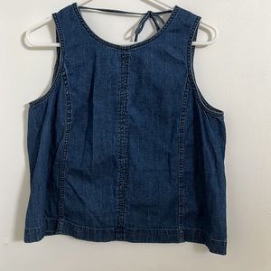 J Crew denim top size medium